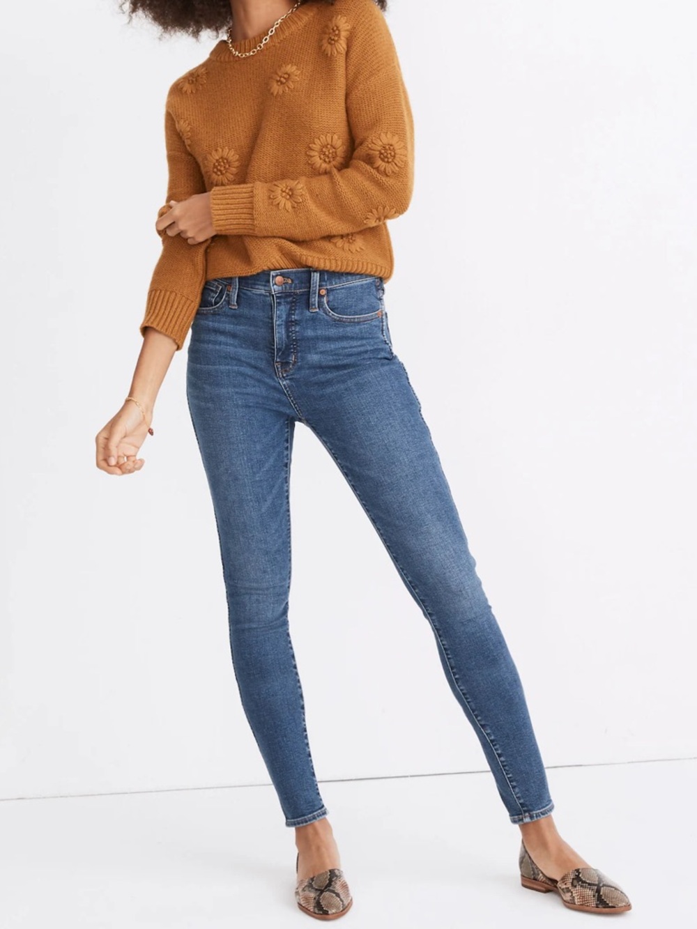 {Madewell} 10" High Rise Skinny Tall Long Blue Wendover Slim Jeans WJ146-40